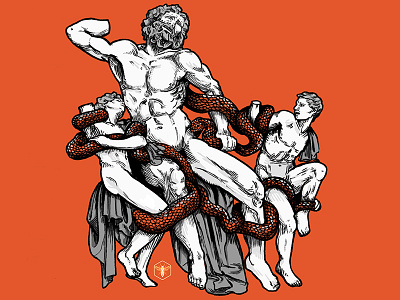 The Death of Laocoon fight laocoon mythology sculpture snake statue
