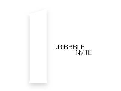 Dribbble Invite dribbble dribbble invite invitation invite minimalist portfolio pure minimal white