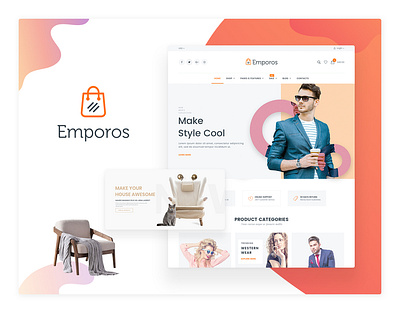 Emporos - Responsive WooCommerce Theme bag ecommerce fashion app jewellery shop responsive shoes shopping store watch
