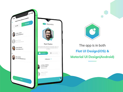 JustNotify - Freelancing App android app connecting people flat design freelancer ios app jobs material design notification app recruiters uiux