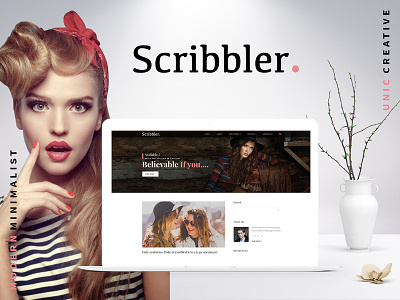 Scribbler - Lifestyle | Fashion Blog HTML Template blog clean fashion blog lifestyle blog modern personal blogs responsive design simple blog uiux