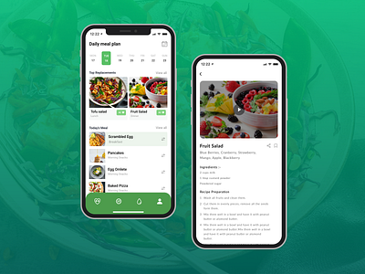 Diet Plan Design design diet plan ui ux app