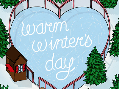 Warm Winter's Day Cover cover design illustration photoshop