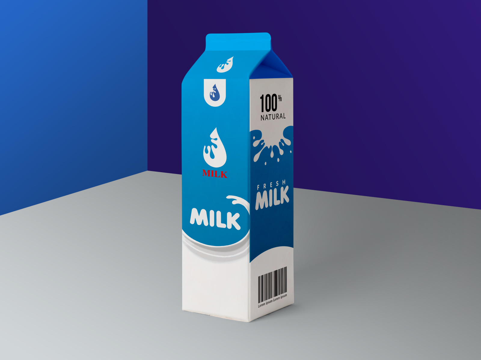 Milk Carton Box Packaging by Nur Alam on Dribbble