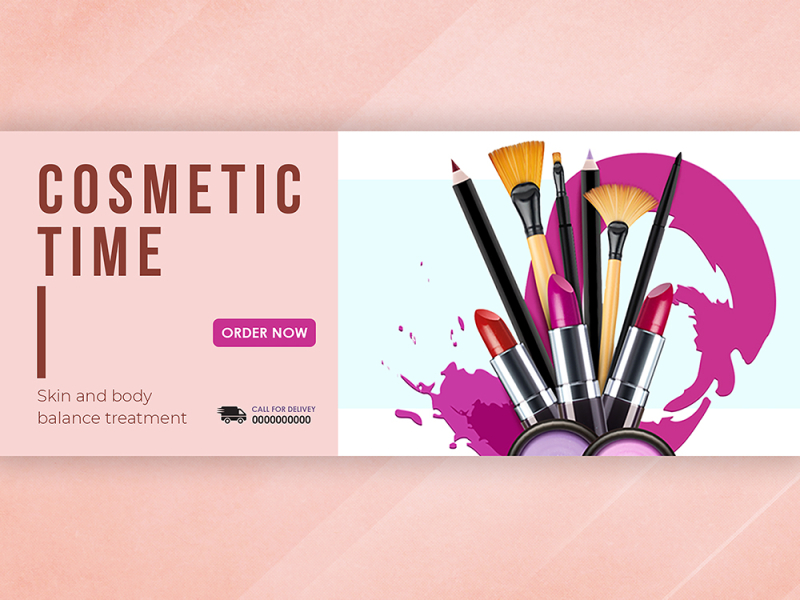 Cosmetic Banner by Nur Alam on Dribbble