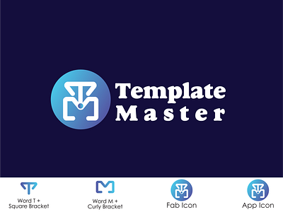 Template Master branding branding logo graphic design it logo logo mobile apps development logo mordan logo software development logo template master template master logo unique logo web devlopment logo