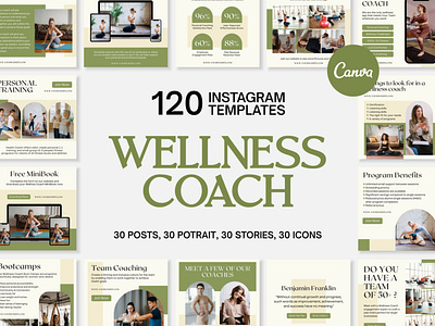 Wellness Coach Matcha | CANVA Templates