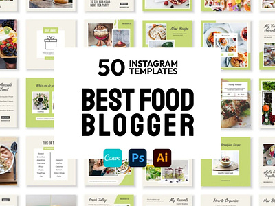 Food Blogger Matcha IG | CANVA-PS-AI 3d animation brand identity branding business branding canva design canva templates design engagement booster facebook templates graphic design highlight cover highlight icons illustration instagram posts instagram stories instagram templates logo motion graphics ui