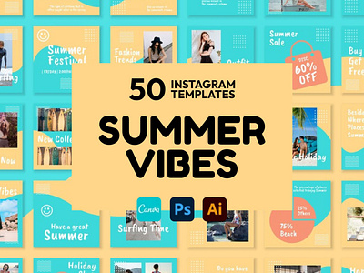 Summer Vibes IG | CANVA-PS-AI