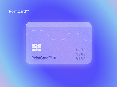 PointCard | Future Payment Card graphic design ui