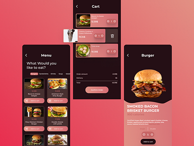 Food 🍲 delivery service app branding design food and drink food app mobile mobile app design ui ux