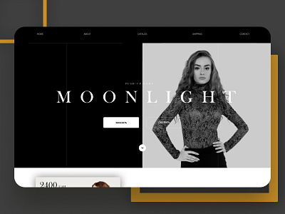 MOONLIGHT clean design graphic design logo minimal typography ui ux web website