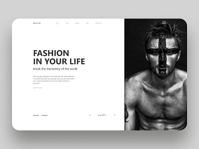 Fashion art branding clean design graphic design minimal ui ux web website