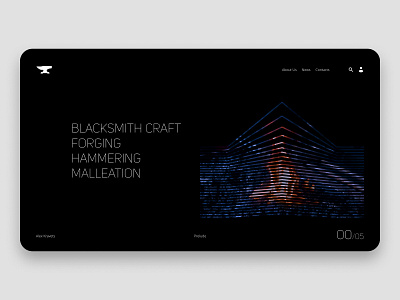 Blackmith art branding clean design minimal typography ui vector web website