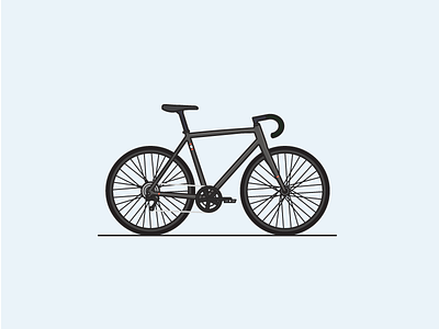 Fuji Tread 1.3 bicycle bike cx flat fuji illustration tread vector