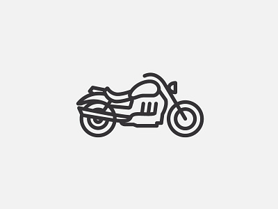 Motorcycle #2 art icon icon design line logo minimal motorbike motorcycle simple triumph vector