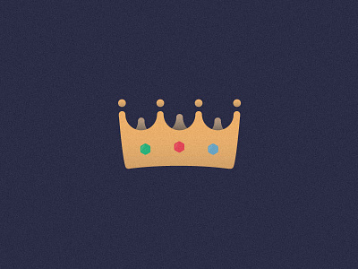 Crown color colour crown flat colour icon simple vector