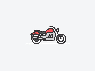 Motorcycle #3 flat color flat colour icon line logo mark minimal motorbike motorcycle symbol triumph vector