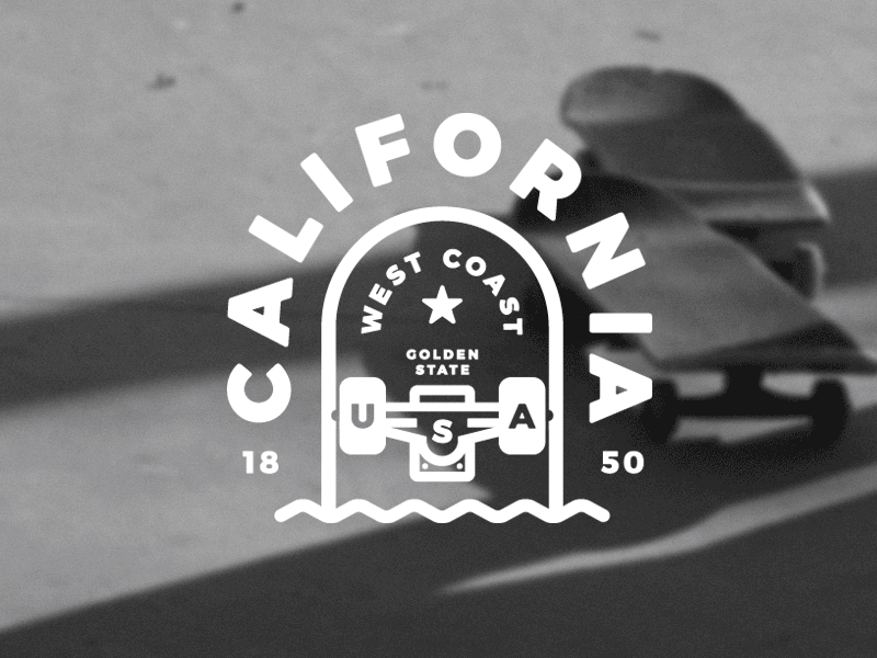 California Tee 50 states apparel ca california illustration shirt tee thick lines tshirt