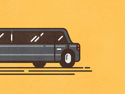 Stretch #2 bad joke car illustration limo limousine line stretch texture thick lines