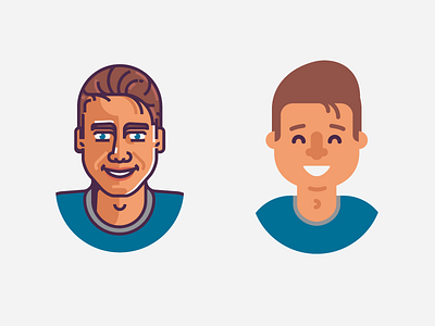 Avatar 2016 avatar blog character face flat icon illustration image lines post self portrait style