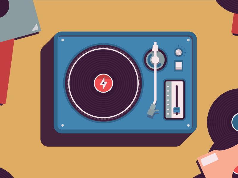 Record Player by Sean Kerry on Dribbble