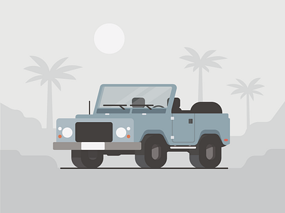 Adventure awaits blog car editorial flat fun illustration land rover spot truck