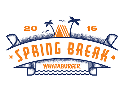 Spraang Braaaake 2016 badge hat sprang break spring break type whataburger