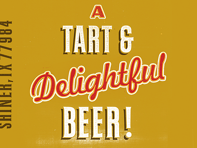 B E E R ! beer ruby redbird shiner tx typography