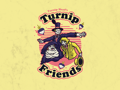 Turnip Head's Turnip Friends ghibli howls moving castle illustration tshirt turnip head typography vector vintage