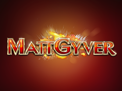 Mattgyver Logo explosion logo logotype macgyver photoshop typography