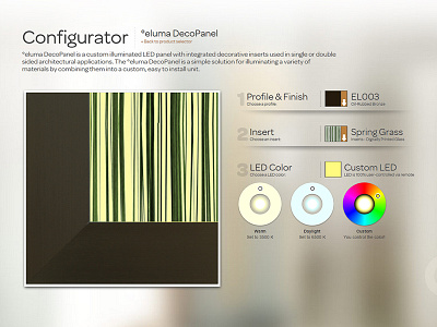 Decorative Aluminum Frame Configurator configure frame interface square ux website