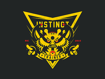 Electivire + Instinct badge electivire electric emblem logo pokemon team training