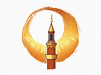 Thief & Cobbler aladdin architecture gold minaret sunset thief cobbler tower turret vector