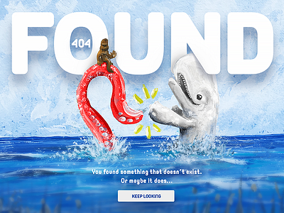 404 Found! 008 404 bigfoot dailyui kraken legend moby dick myth