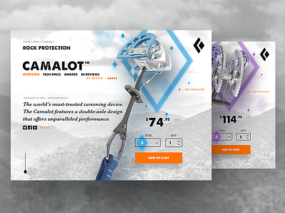 Ecommerce Gear 012 black diamond camalot dailyui ecommerce gear rock climbing slcd store