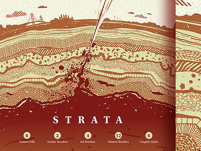 Strata Free AI Brushes & Patterns brushes earth free illustrator layers pattern texture tile