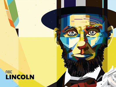 Abraham Lincoln emancipate illustrator lincoln pop art portrait poster vector wpap