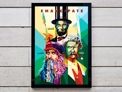 Emancipate! emancipate illustrator pop art portrait poster vector wpap