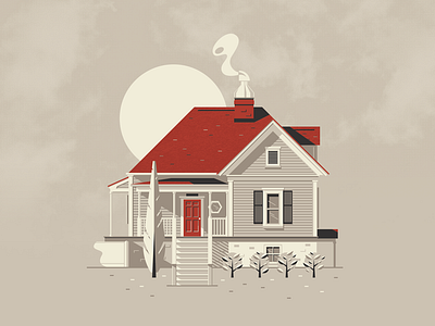 Home Sweet Home architecture building house illustration simple vector