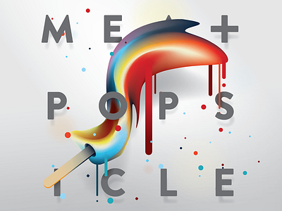 Negative, I am a Meat Popsicle — No. 1 4th of july baugasm gradient hotdog meat popsicle poster vector