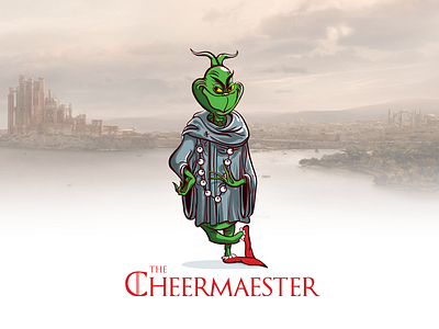 Cheermaester cartoon game of thrones got grinch illustration maester