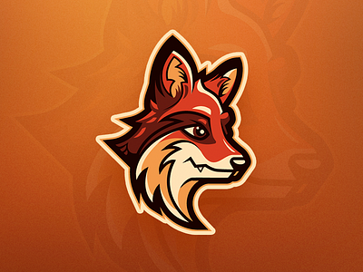 Sly Fox character esports fox logo mark mascot red sly