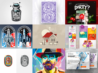 Happy 10th Dribbble art digitalart happy10thdribbble illustration illustrator print ui vector vector art web design