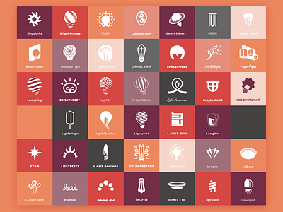 Light 40 Ways badge branding emblem icon illustrator light lightbulb logo mark typography vector