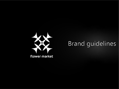 Title brand book flower market black blackandwhite branding flower illustration logo market minimal typography vector