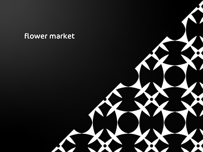 Flower market patterns. black blackandwhite branding design flower logo market minimal pattern typography vector