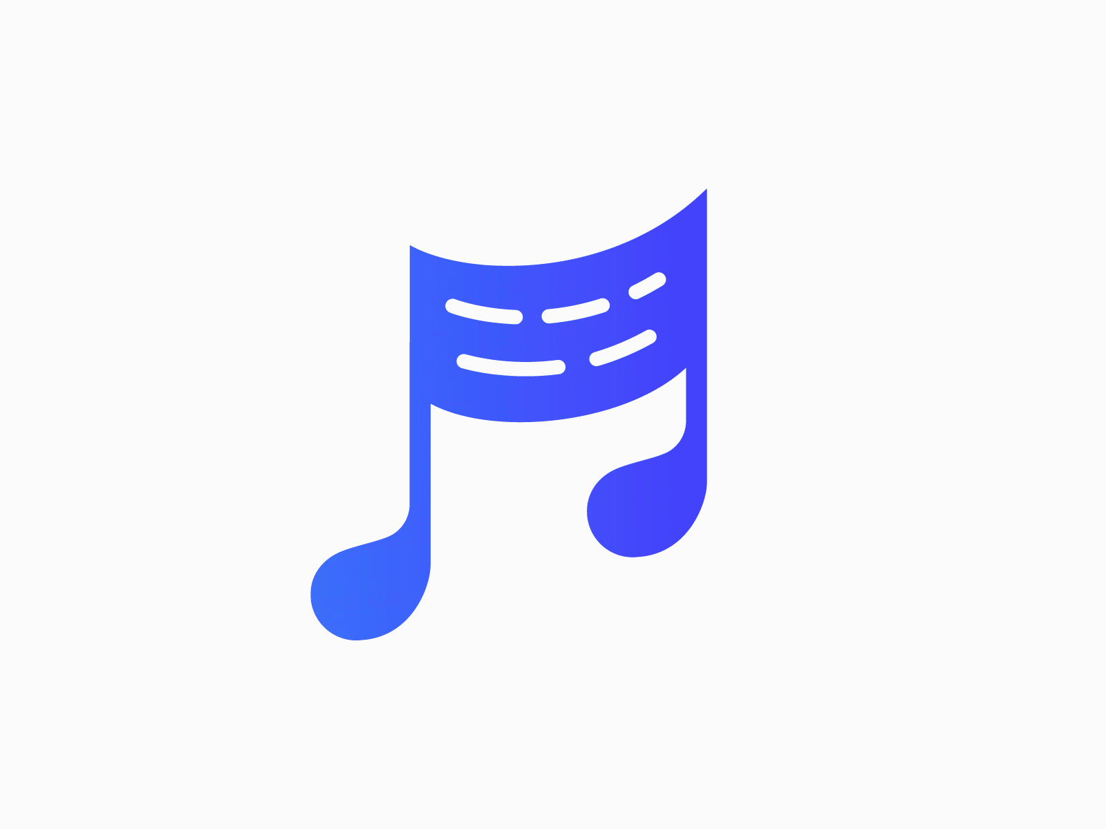 Musical Note ae animation app icon branding broadway edm gif inpetor instrument logodesign melody motion graphics music musical genre musical note note notepad notes app piano song