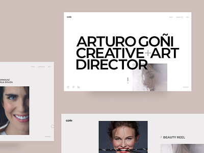 Arturo Goñi - Website design flat minimal ui ux web website