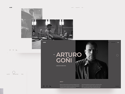 Arturo Goñi - Website interiors 1 design flat minimal ui ux web website